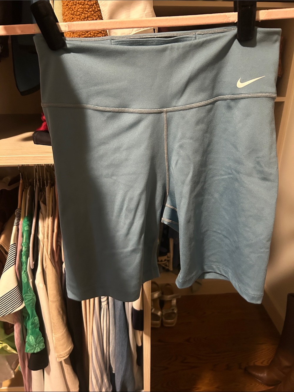 Nike Women's Light Blue Athletic Bike Shorts size S
